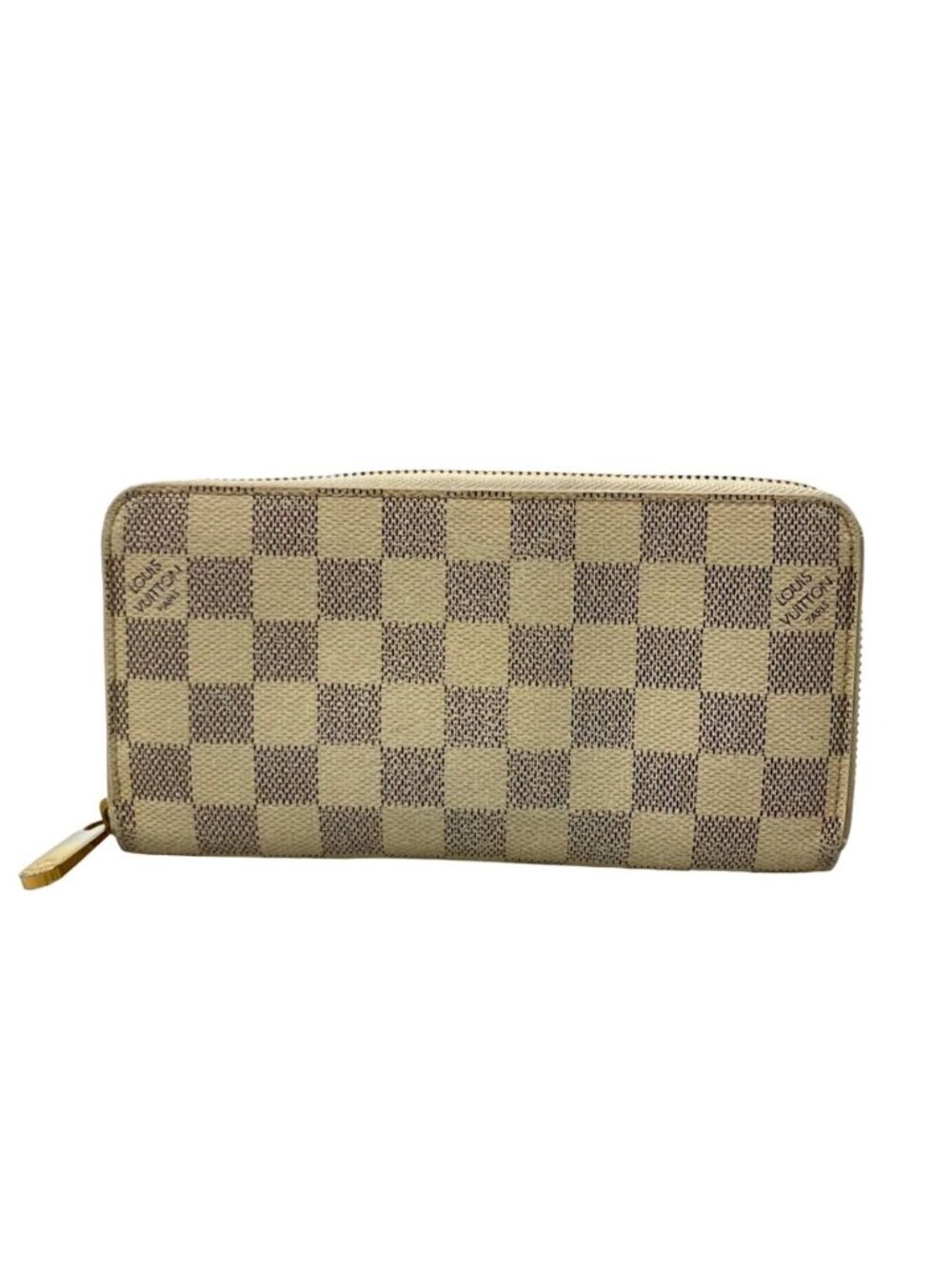 Louis Vuitton Zip Around Wallet Zippy Damier Azur
